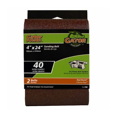 Gator Finishing 2PK 4x24 40G SandBelt 3188